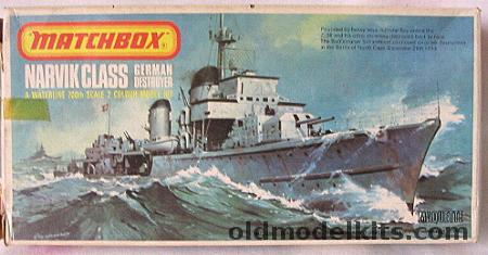 Matchbox 1/700 Z-38 Narvik Class Destroyer, PK-62 plastic model kit